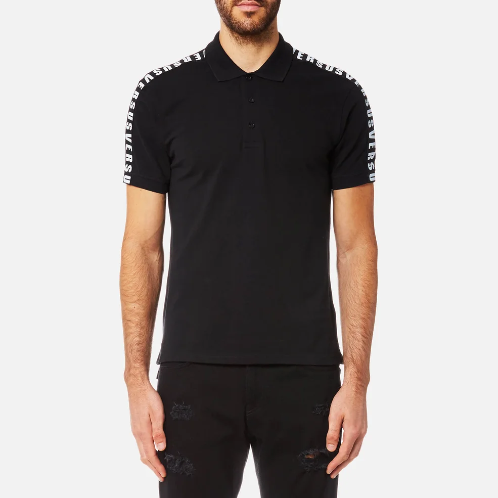 Versus Versace Men's Short Sleeve Polo Shirt - Black Image 1