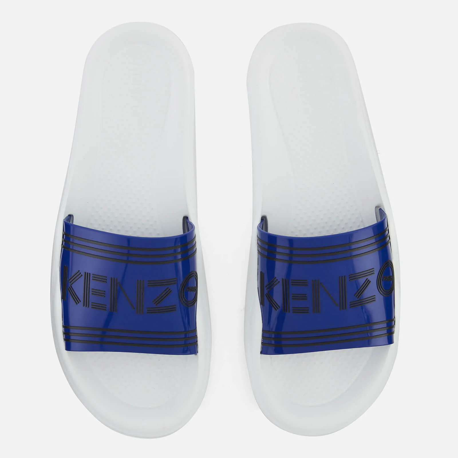 KENZO Men's Pool Slide Sandals - French Blue Image 1