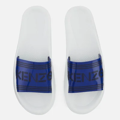 KENZO Men's Pool Slide Sandals - French Blue
