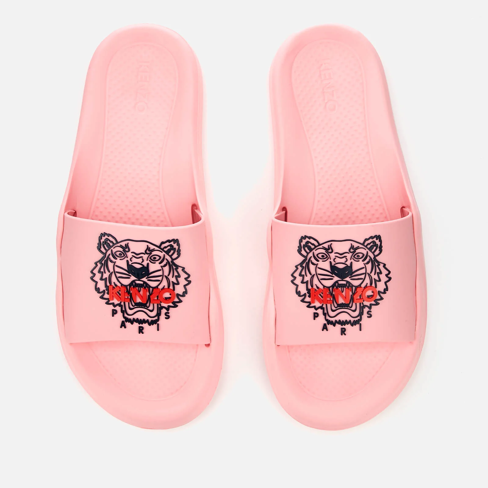 KENZO Women's Tiger Logo Slide Sandals - Flamingo Pink Image 1