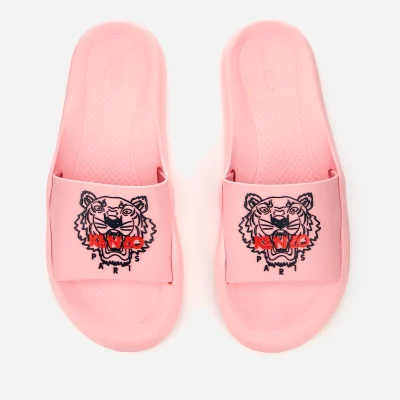 KENZO Women's Tiger Logo Slide Sandals - Flamingo Pink