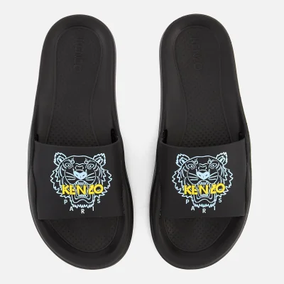 KENZO Women's Tiger Logo Slide Sandals - Black