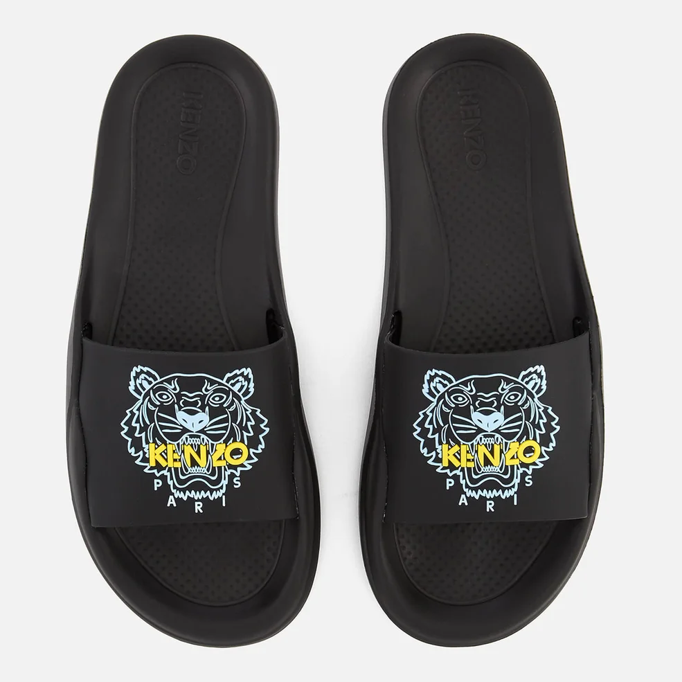 KENZO Women's Tiger Logo Slide Sandals - Black Image 1