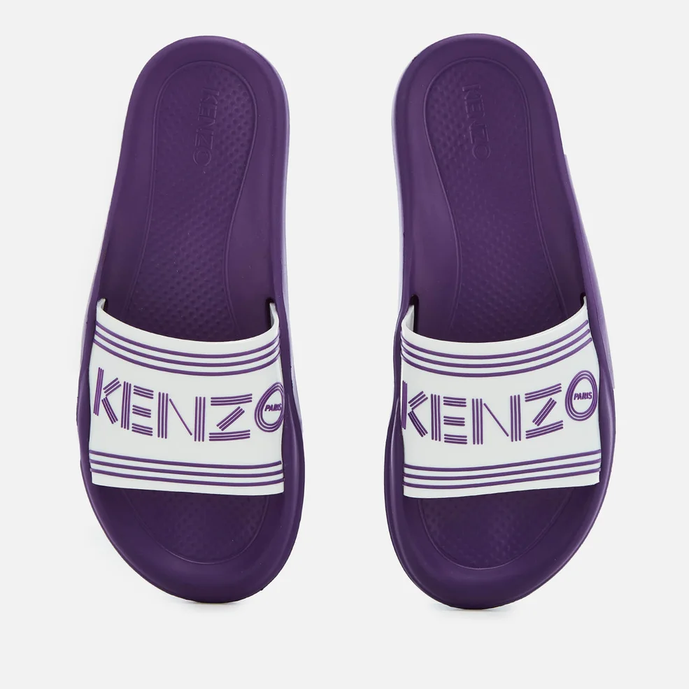 KENZO Women's Flat Slide Sandals - White Image 1