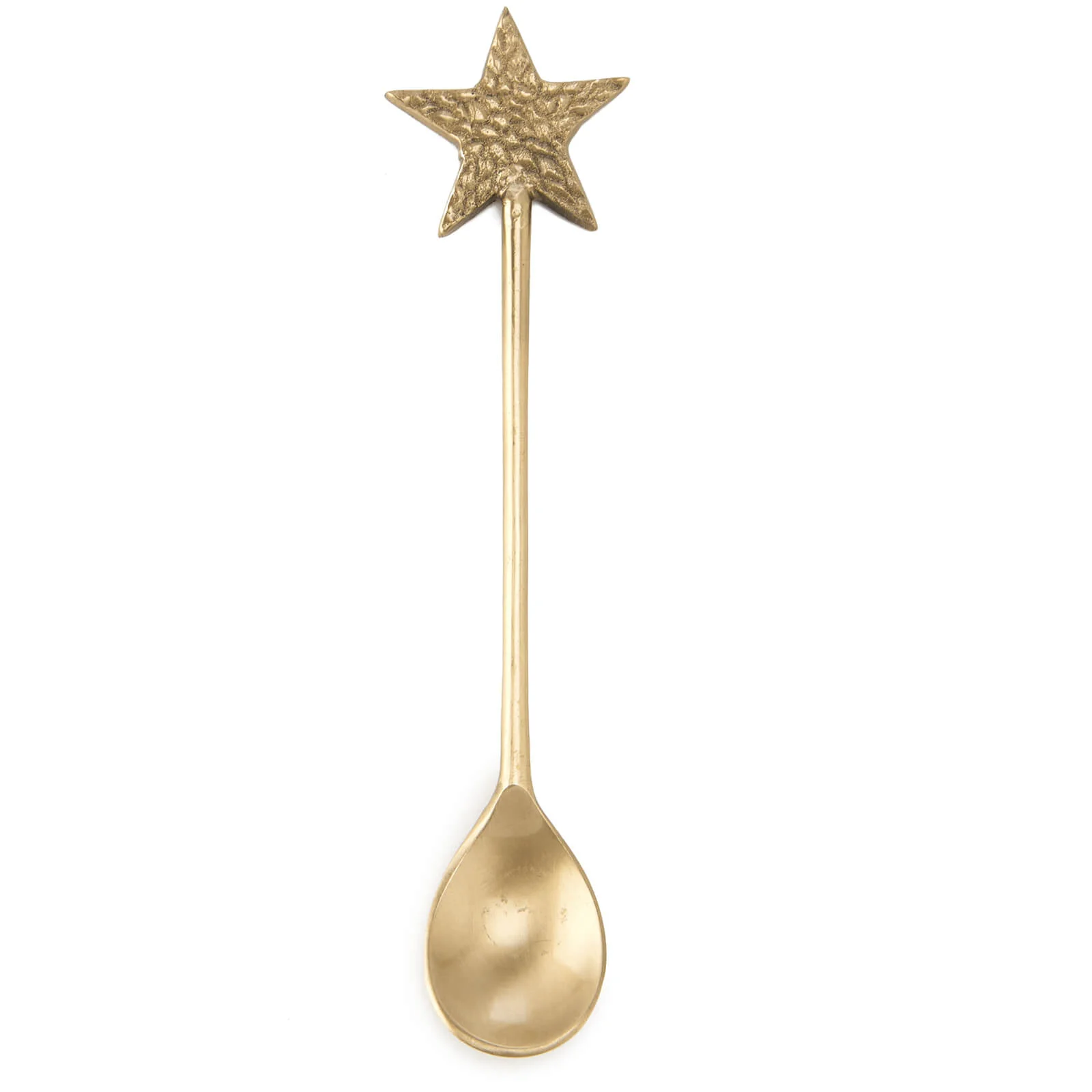 Nkuku Star Brass Spoon - Antique Brass Image 1