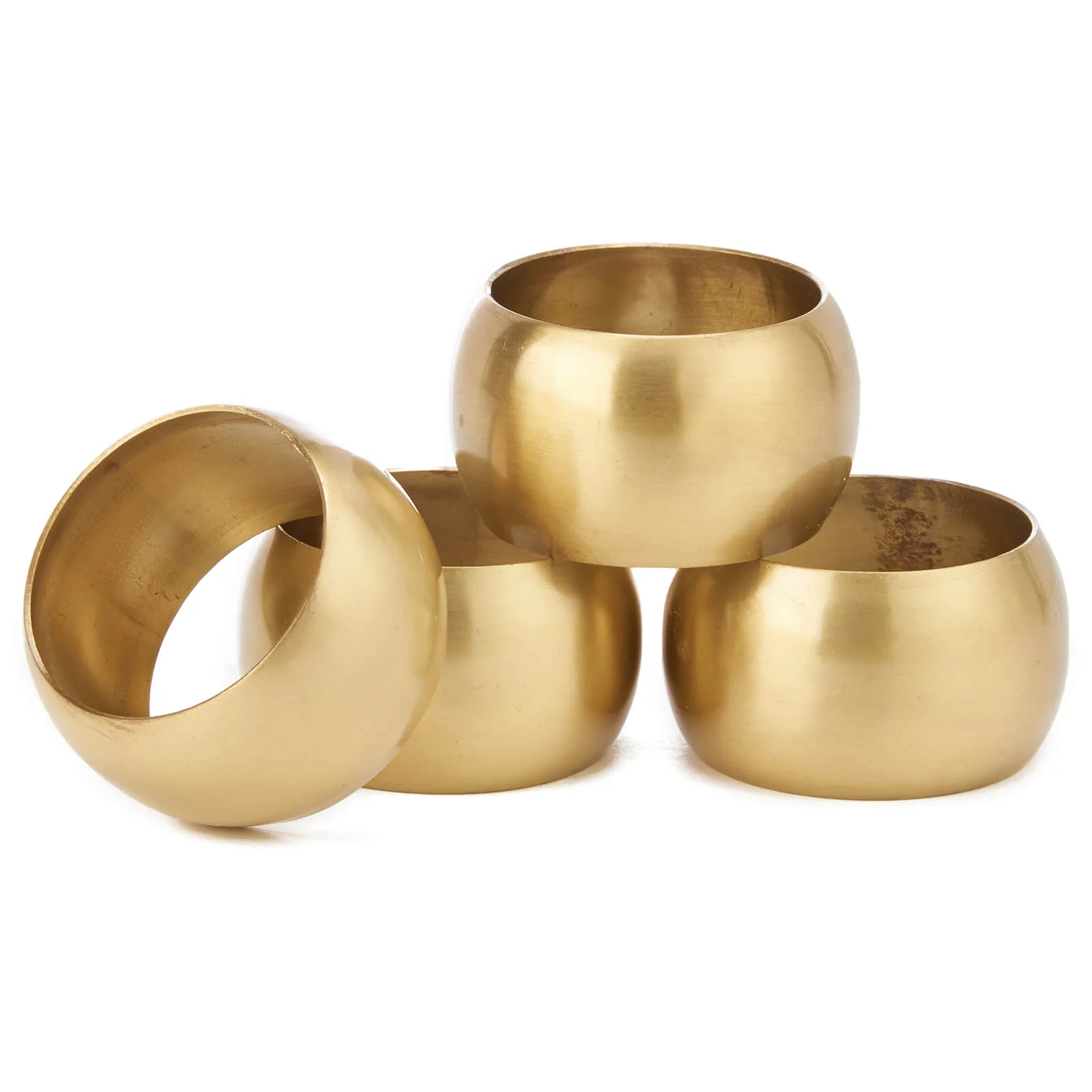 Nkuku Kiban Napkin Ring - Antique Brass (Set of 4) Image 1
