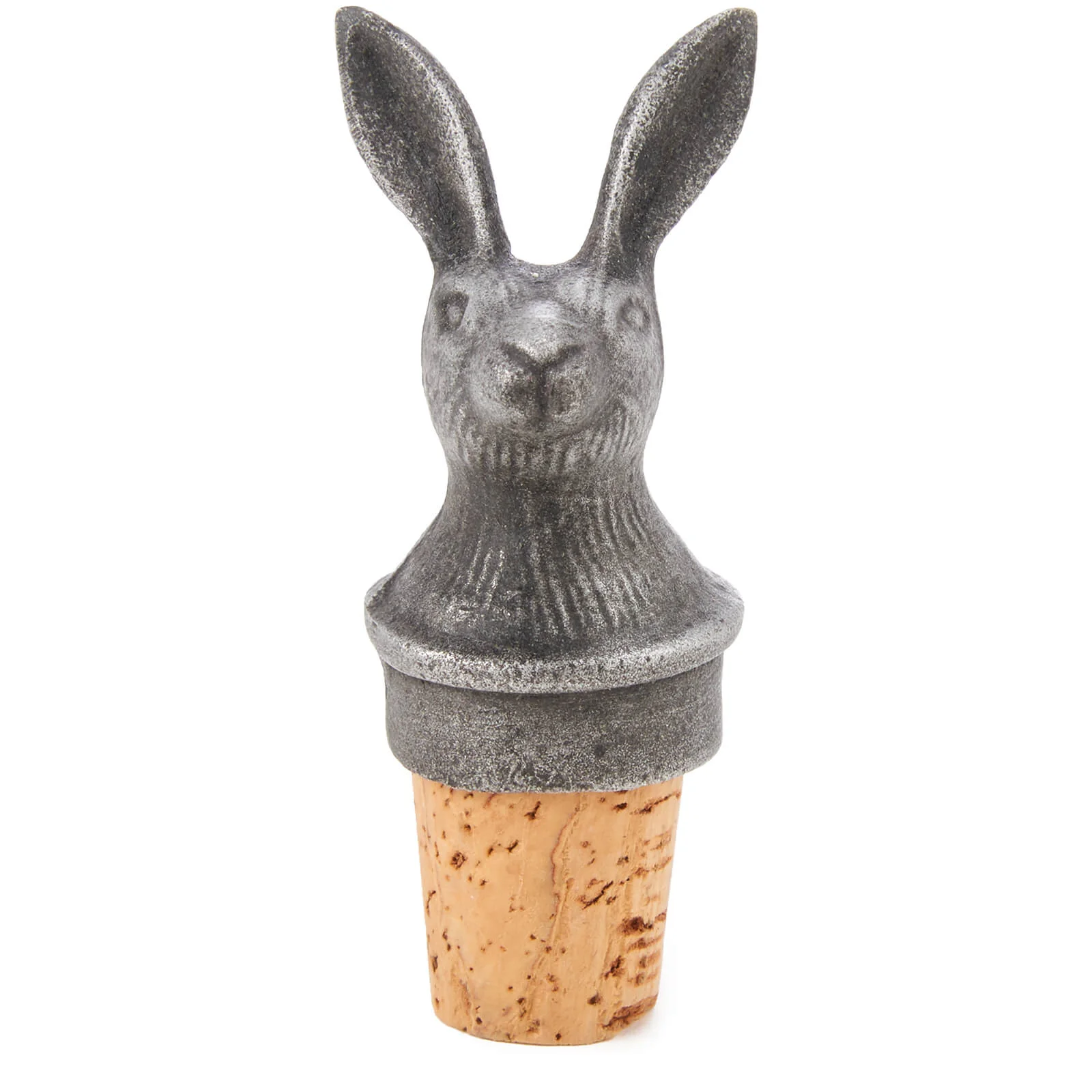 Nkuku Hare Bottle Stopper - Antique Iron Image 1
