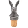 Nkuku Hare Bottle Stopper - Antique Iron - Image 1