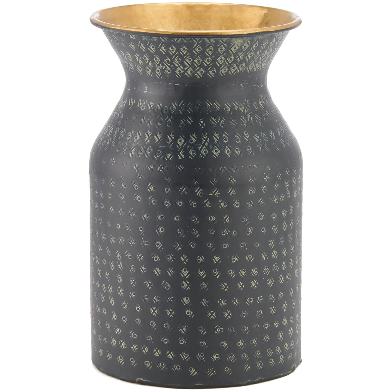 Nkuku Dando Brass Pot - Antique Brass - Small Image 1
