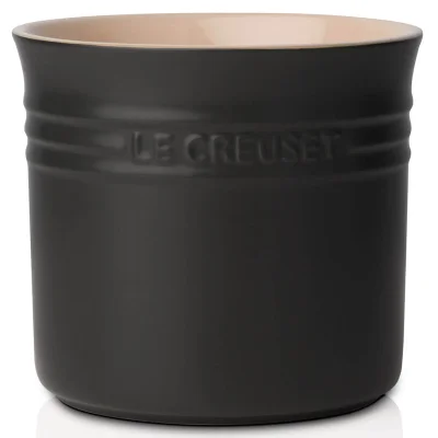 Le Creuset Stoneware Large Utensil Jar - Satin Black