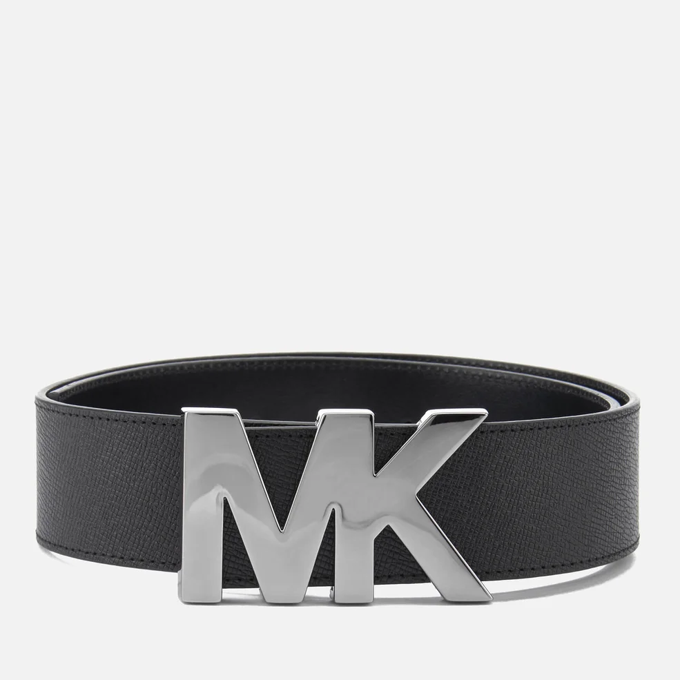 Michael Kors Men's MK Logo Belt - Black Image 1