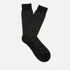 Pantherella Men's Streatham All Over Spot Cotton Socks - Black - Image 1