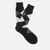 Pantherella Men's Turnmill Egyption Cotton Argyle Socks - Black - Image 1