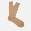 Pantherella Men's Labernum Merino Rib Socks - Dark Camel - Image 1