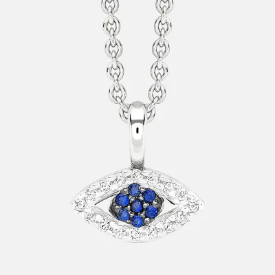Missoma Women's Silver Evil Eye Necklace - Silver