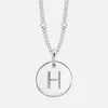 Missoma Women's Silver 'H' Initial Necklace - Silver - Image 1