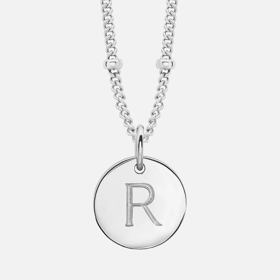 Missoma Women's Silver 'R' Initial Necklace - Sterling Silver Image 1