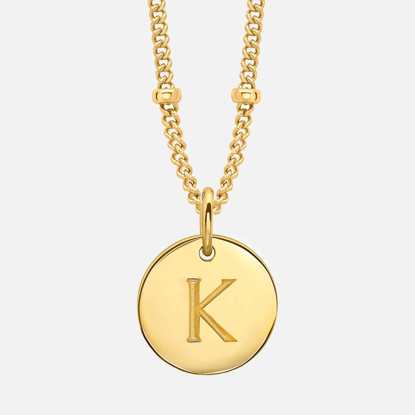 Missoma Women's Gold 'K' Initial Necklace - Gold Image 1