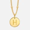 Missoma Women's Gold 'H' Initial Necklace - Gold - Image 1