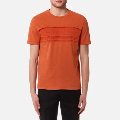 Folk Men's Pleat T-Shirt - Burnt Orange