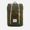 Herschel Supply Co. Men's Retreat Backpack - Forest Green/Veggie Tan Leather - Image 1