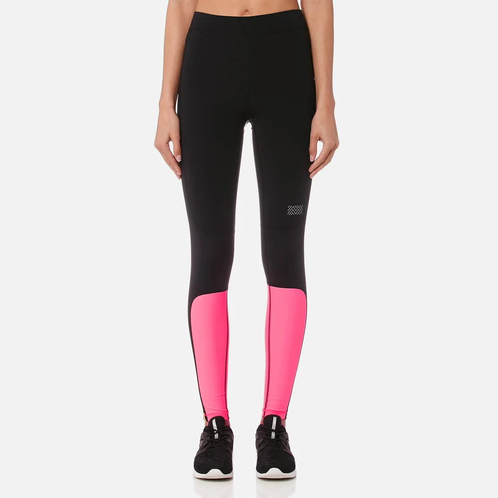 Monreal London Women's Sprinter Leggings - Black/Ultra Pink Image 1