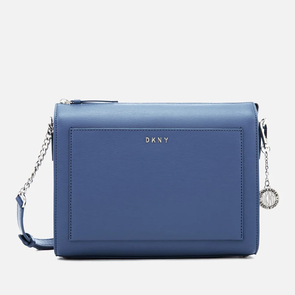 DKNY Women's Bryant Medium Box Cross Body Bag - Blue Jay Image 1