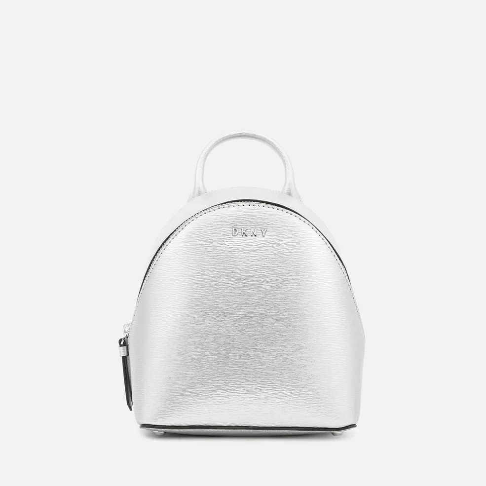 DKNY Women's Bryant Mini Backpack Cross Body Bag - Dark Silver Image 1