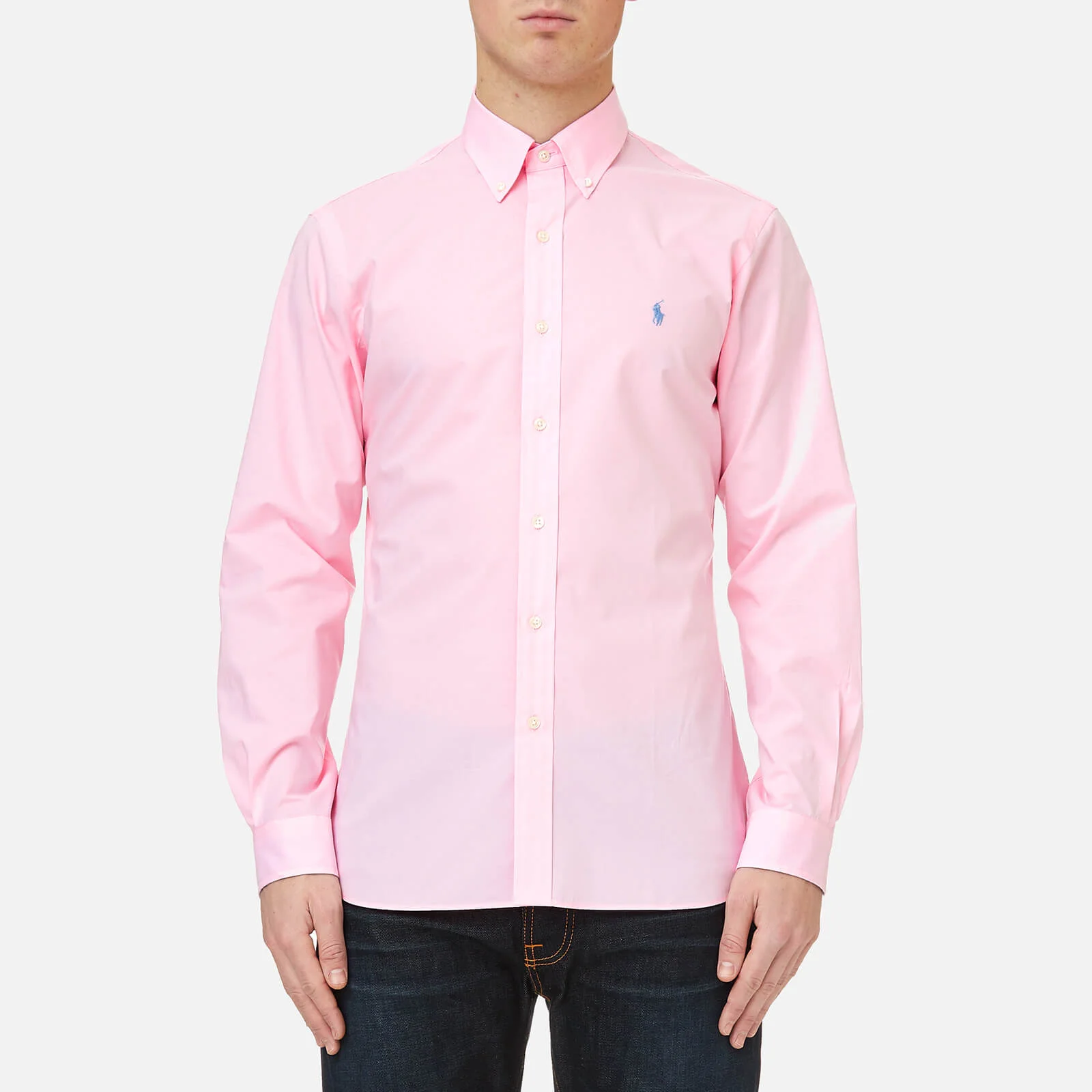 Polo Ralph Lauren Men's Slim Fit Poplin Shirt - Carmel Pink Image 1