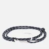 Miansai Men's Rope Bracelet with Silver Hook - Indigo - Image 1
