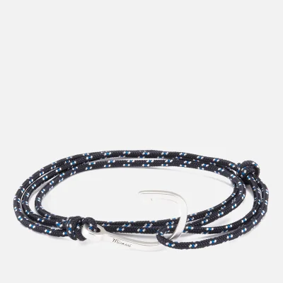 Miansai Men's Rope Bracelet with Silver Hook - Indigo