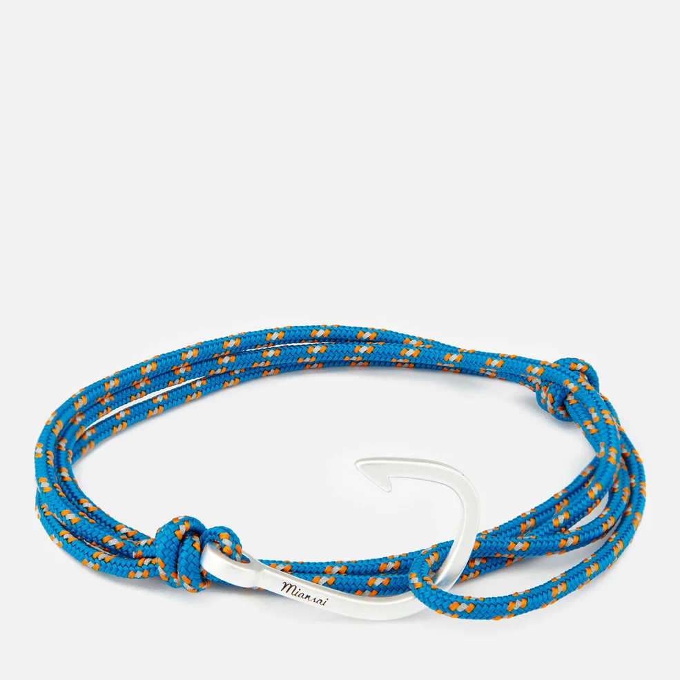 Miansai Men's Rope Bracelet with Silver Hook - Caribbean Image 1
