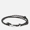 Miansai Men's Rope Bracelet with Silver Hook - Asphalt - Image 1