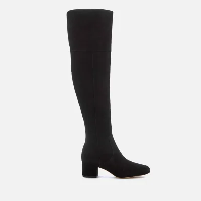 Sam Edelman Women's Elina Suede Thigh High Boots - Black