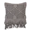 Bloomingville Chunky Knitted Cushion - Grey - Image 1