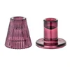 Bloomingville Jewel Candlesticks (Set of 2) - Purple - Image 1