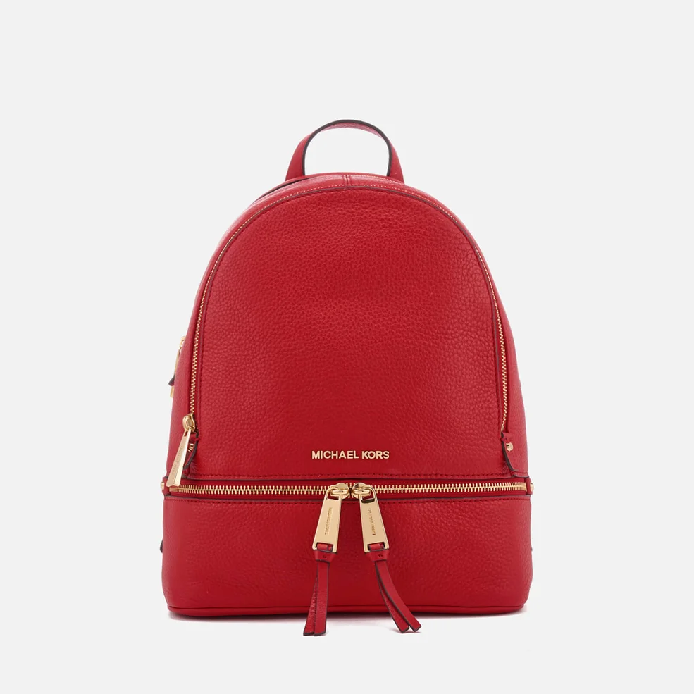 MICHAEL MICHAEL KORS Women's Rhea Zip Medium Backpack - Bright Red Image 1