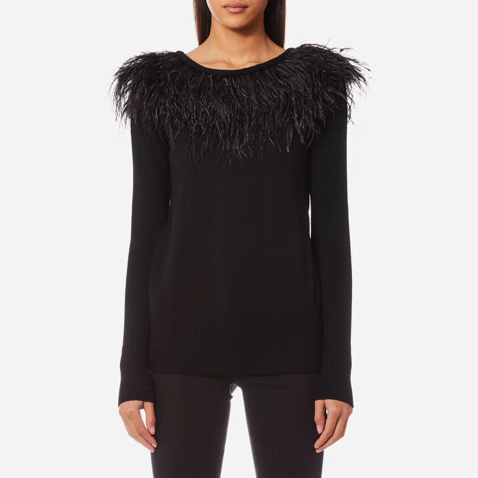 MICHAEL MICHAEL KORS Women's Feather Sweatshirt - Black Image 1
