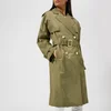 MICHAEL MICHAEL KORS Women's Wide Sleeve Trench Coat - Safari Green - Image 1
