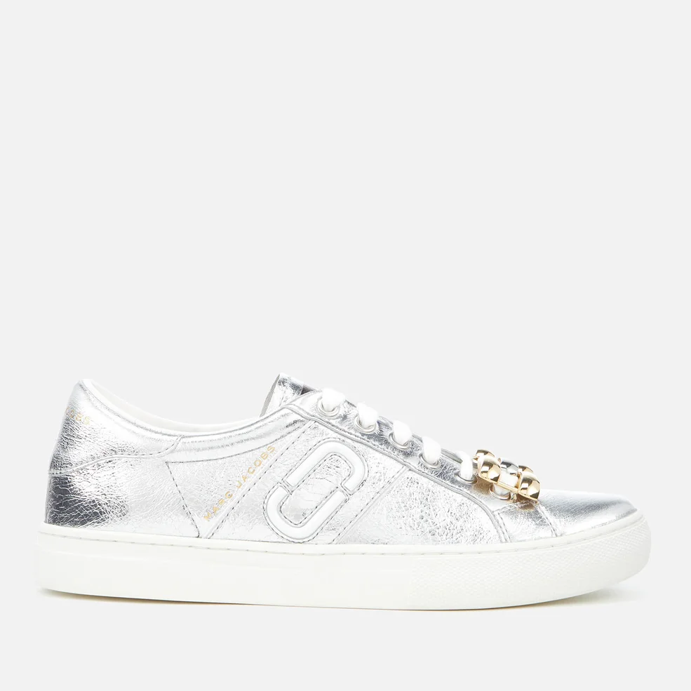 Marc Jacobs Women's Empire Chain Link Trainers - Silver Image 1