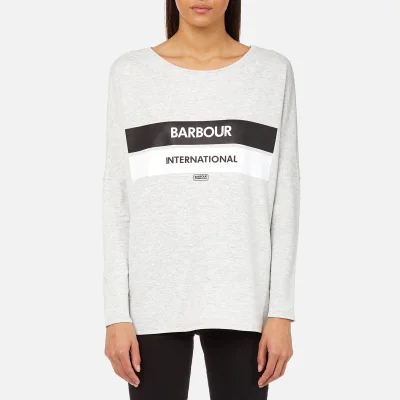 Barbour International Women's Pathhead Logo Sweatshirt - Pale Grey Marl