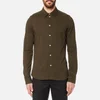 PS Paul Smith Men's Slim Fit Long Sleeve Pique Shirt - Green - Image 1