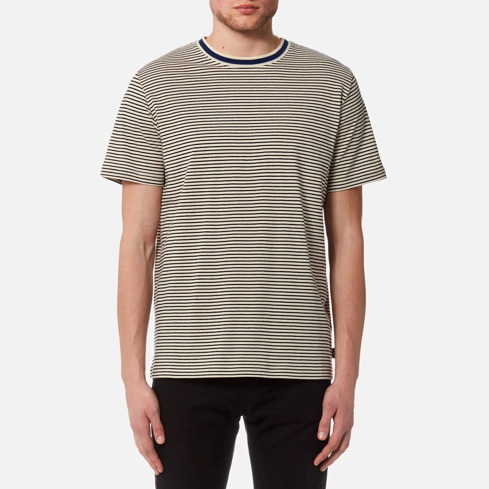 PS Paul Smith Men's Regular Fit Stripe T-Shirt - White Image 1