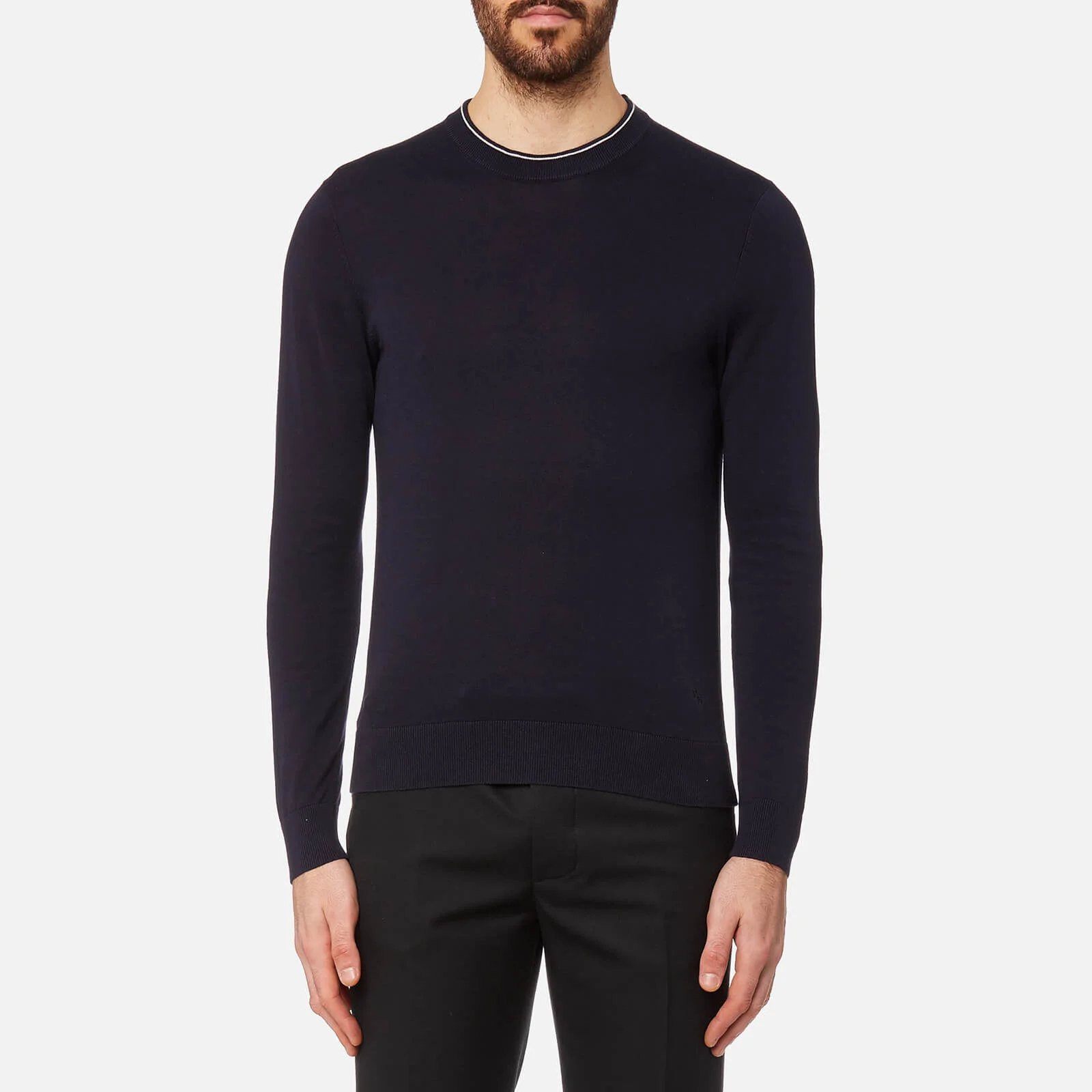 PS Paul Smith Men's Crew Neck Knitted Jumper - Navy Image 1