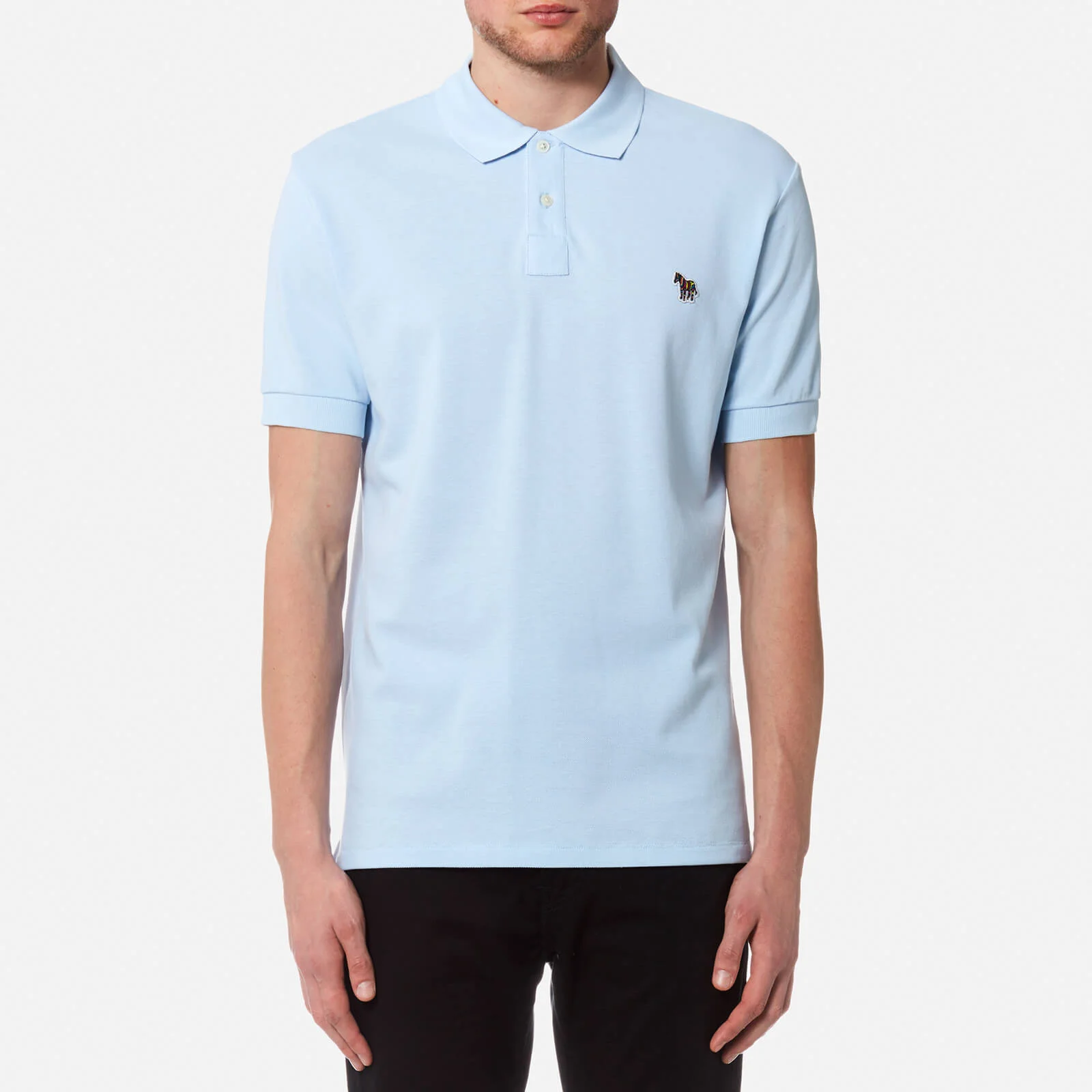 PS by Paul Smith Men's Regular Fit Short Sleeve Polo Shirt - Sky Image 1