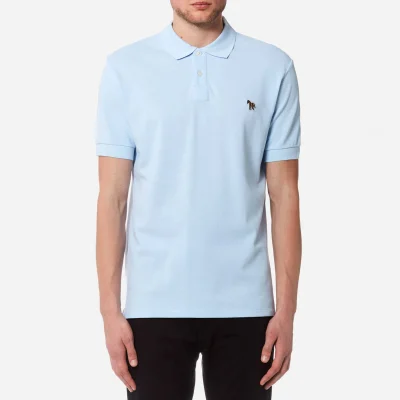 PS by Paul Smith Men's Regular Fit Short Sleeve Polo Shirt - Sky