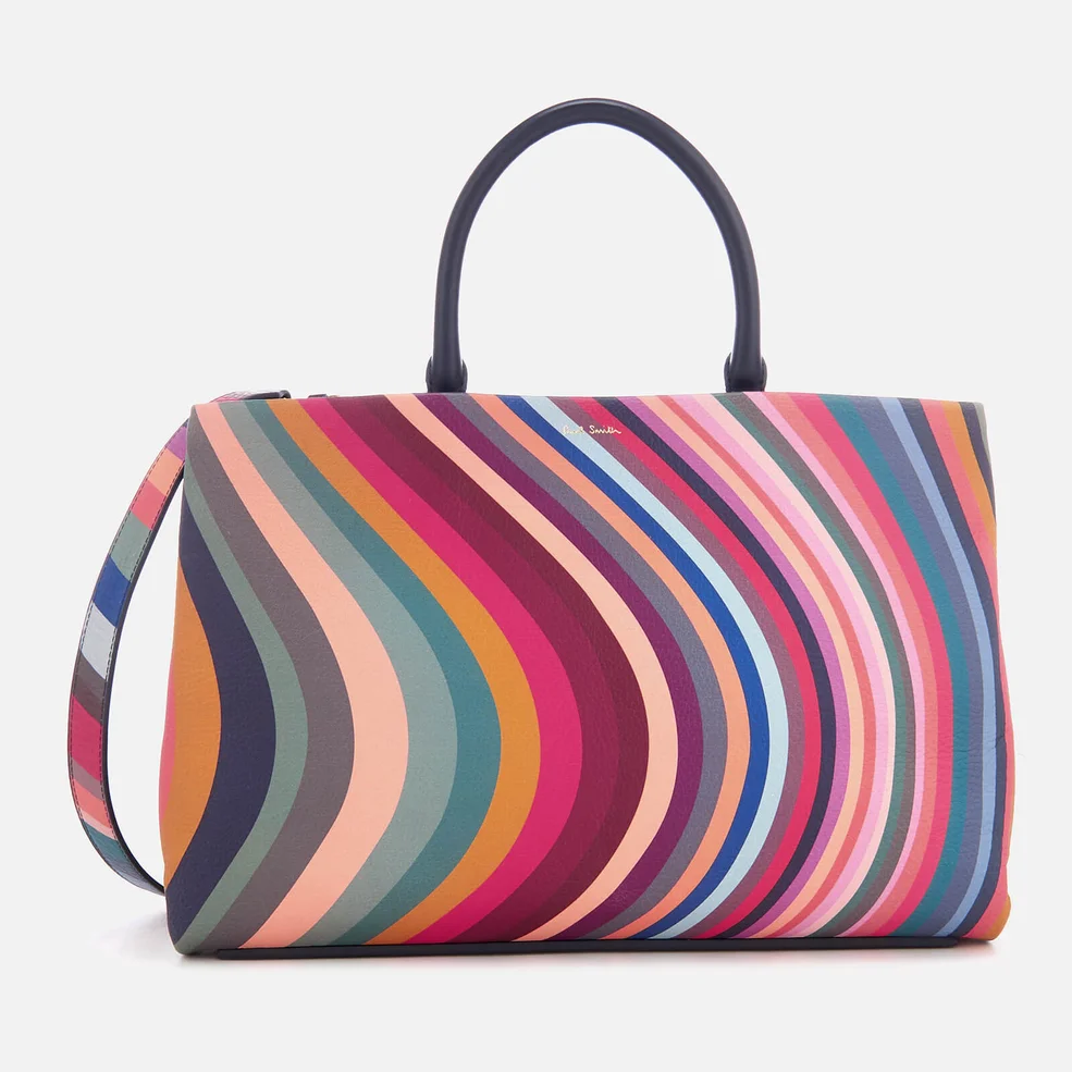 Paul Smith Women's Top Handle Swirl Tote Bag - Multi Image 1