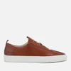 Grenson Men's Sneaker 1 Hand Painted Leather Cupsole Trainers - Tan - Image 1