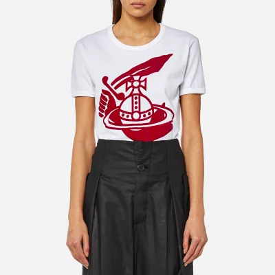 Vivienne Westwood Anglomania Women's Classic T-Shirt with Arm and Cutlass Print - White