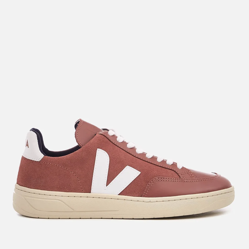 Veja Women's V12 Suede Trainers - Dried Petal/White Image 1
